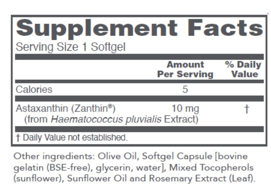 Astaxanthin 10mg